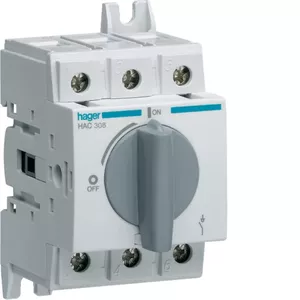 Трехполюсный разъединитель Hager HAC308 80A