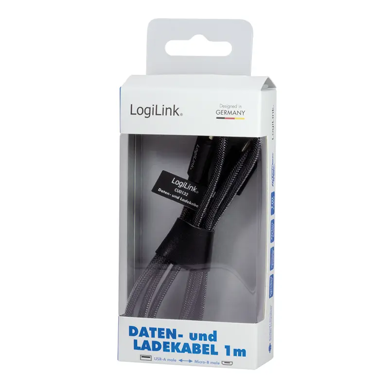 Кабель USB 2.0 LogiLink CU0132 USB A - Micro-USB A 1 м Photo 3