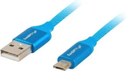 USB kabelis LANBERG CA-USBM-20CU-0018-BL, Micro-USB A