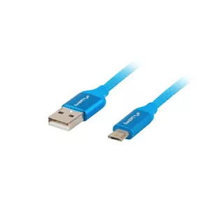 USB 2.0 cable LANBERG CA-USBM-20CU-0010-BL — Micro-USB A to USB A, 1 m, blue