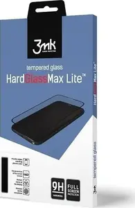 Tempered 3D Glass Screen Protector 3MK for Motorola P30 Black — HardGlass Max Lite