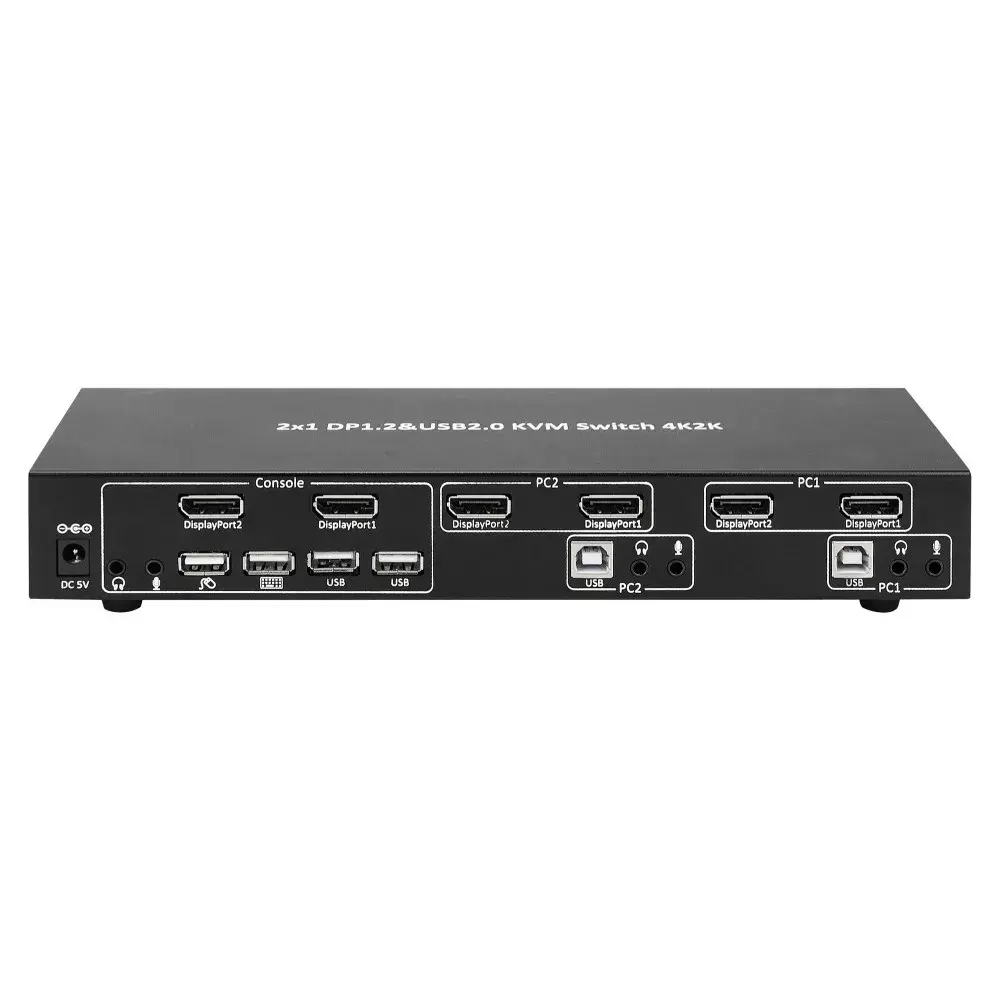 KVM switch TECHLY DP-KVM2 — 2-port DisplayPort 1.2 Photo 2