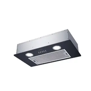 Built-in kitchen hood CANDY CBG625/1N, black, 520 mm width, max extraction 207 m³/h, LED lighting, aluminium grease filter, 15 cm exhaust