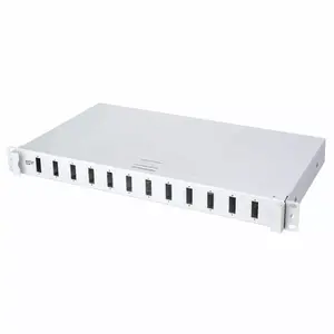 Optics Panel 19" 1U 12xCS DPX Grey — Stalflex