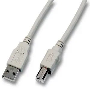 USB 2.0 A–B cable EFB Elektronik 1.5 m, USB A to USB B, grey, male–male, 0.48 Gbit/s