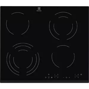 Electrolux EHF6343FOK Hob Black Built-in 60 cm Ceramic 4 zone(s), Touch Control