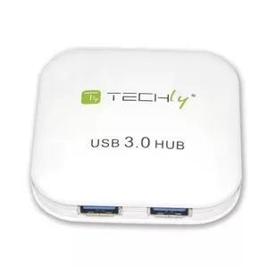 USB хаб Techly IUSB3-HUB4-WH 4 порта белый