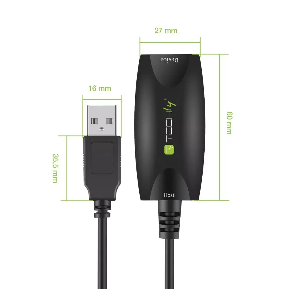 Active Extension Cable Techly SuperSpeed USB3.0 ICUR3050 Photo 2