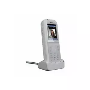 DECT tālrunis agfeo DECT 77 IP — bezvadu VoIP klausule ar skaļruni, numura atpazīšanu un displeju (balts)