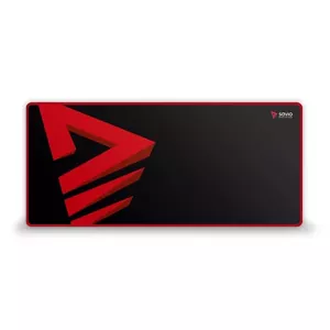 Gaming mouse pad SAVIO Turbo Dynamic XL — 900×400×3 mm, fabric surface, rubber base, black/red pattern