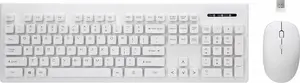 Wireless keyboard and mouse set Rebeltec Whiterun — compact layout, USB receiver, battery-powered