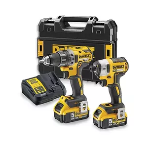 Power screwdriver DeWalt DCK268P2T-QW 18V Lithium-Ion, 5.0 Ah, 2 batteries, 3-speed impact driver included