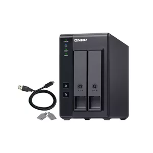 QNAP TR-002 storage drive enclosure HDD/SSD enclosure Black 2.5/3.5"