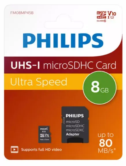 Memory Card Philips 8GB FM08MP45B/00 Photo 2