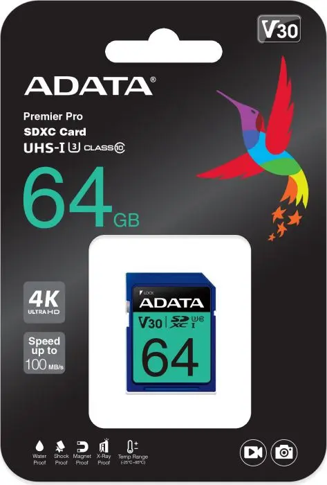 Карта памяти ADATA Premier Pro ASDX64GUI3V30S-R SDXC 64 ГБ Photo 5