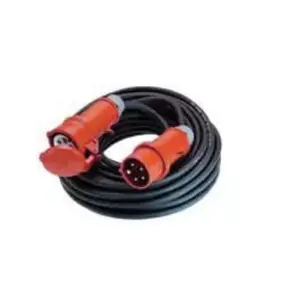 Bachmann 346.171 CEE Power Extension Cable 400V 16A 10m Black and Red