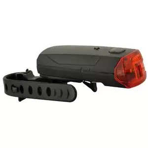 Aizmugures velo lukturis FISCHER LED 85364 ar universālu stiprinājumu un akumulatora indikātoru