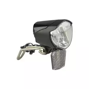 Bicycle dynamo LED headlight FISCHER 85355 — 70 lux, long-life LED (50,000 h)