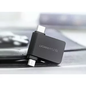 Adapter UGREEN 30453 (USB 2.0 type A - USB type C ; black color)