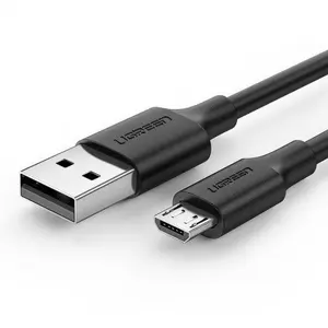 Ugreen 60135 USB 2.0 Cable USB A to Micro-USB B 0.5 m Black 0.48 Gbit/s Gold-Plated Contacts