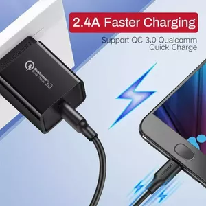 Кабель USB UGREEN USB-A — microUSB 2 м — для передачи данных и зарядки USB 2.0, чёрный