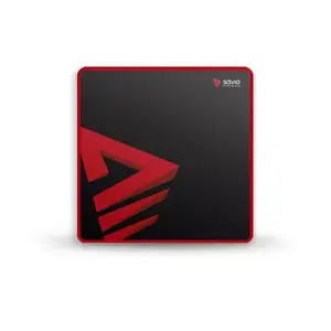 SAVIO gaming mouse pad Turbo Dynamic S — fabric surface, 250×250 mm, black/red