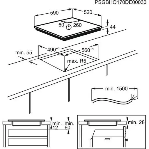 Electrolux LIV63431BW Built-in Induction Hob Photo 2