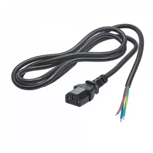 Сетевой кабель Akyga AK-OT-02A, 1,5 м, IEC C13, черный
