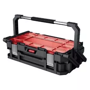 Hard shell case Keter 238274 — plastic organiser 565×317×161 mm, 22 removable dividers, rubberized handle, lockable wheels, black