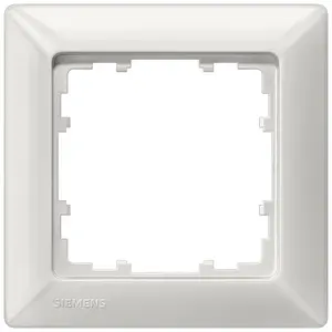 Siemens DELTA LINE Single Frame 80 White Plastic Glossy