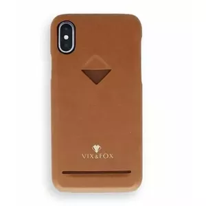 Card Slot Back Shell VixFox for Samsung S9 — caramel brown, rear cover with card pocket