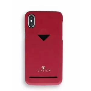 VixFox Karšu slots aizmugures apvalks priekš Samsung S9 ruby red