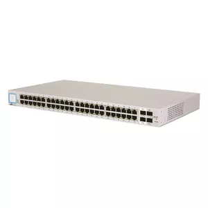 Ubiquiti UniFi US-48-500W tīkla pārslēgs Vadīts Gigabit Ethernet (10/100/1000) Power over Ethernet (PoE) 1U Sudrabs