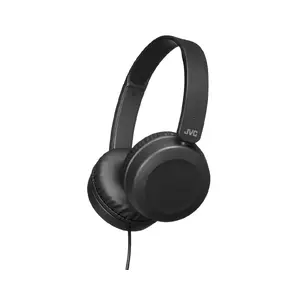 Austiņas JVC HA-S31M-B vadu, uz galvas zvaniem un mūzikai, 10–26000 Hz, kabelis 1.2 m, melnas