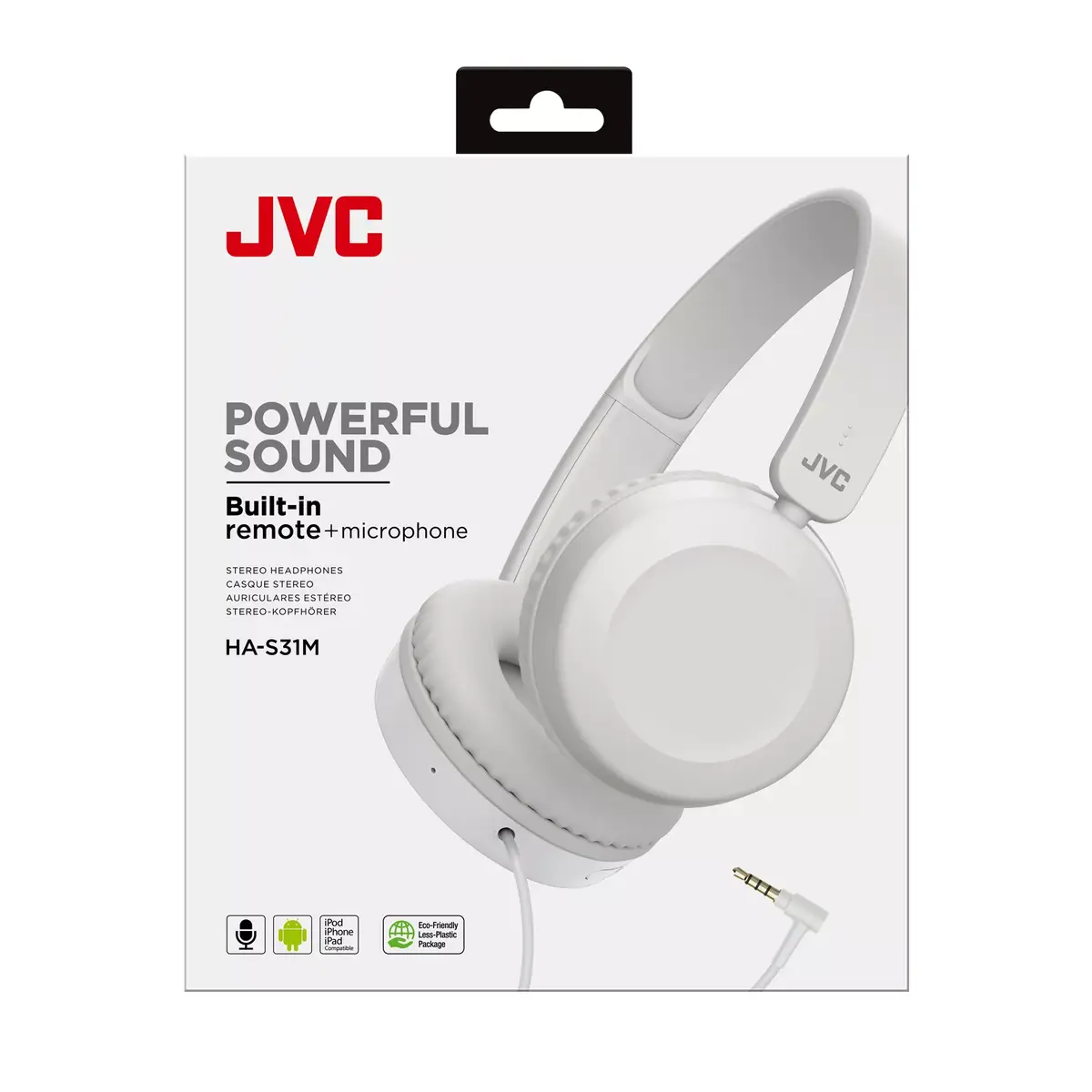 Наушники JVC Powerful Sound Wired On Ear White Photo 5