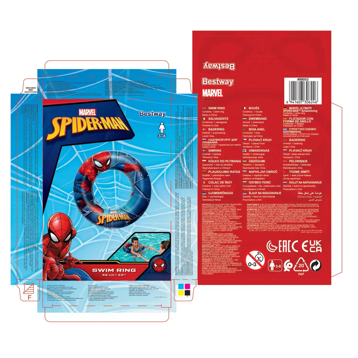 Bestway Spiderman надувной круг 56 см Photo 17