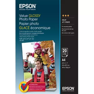 Epson Value Glossy Photo Paper fotopapīrs A4 Spīdums