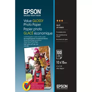 Epson Value Glossy Photo Paper fotopapīrs Spīdums