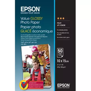 Epson Value Glossy Photo Paper fotopapīrs Spīdums