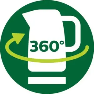 Bezvadu tējkanna ar 360° rotējošu pamatni