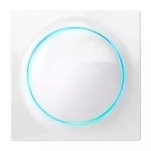 Сенсорный диммер-выключатель Fibaro Walli External — 1 розетка Type E, 110–230 В, 16 А, белый, 86×86×48 мм