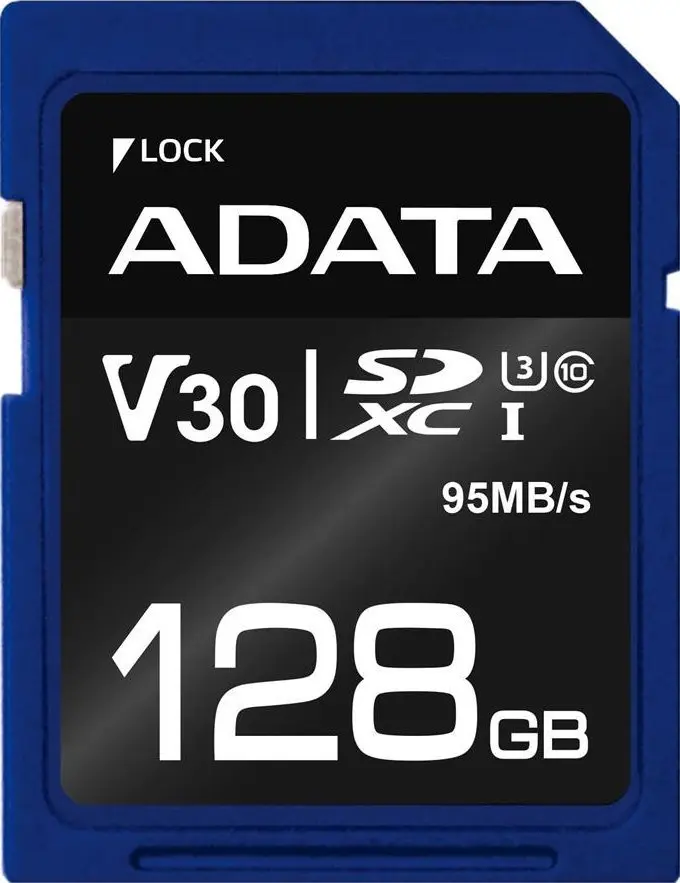 Zibatmiņa ADATA 128GB SDXC UHS-I ASDX128GUI3V30S-R