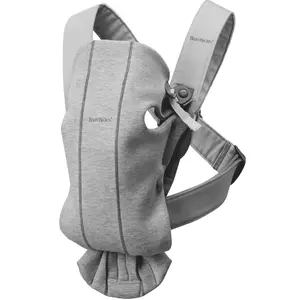 Bērnu mīkstais nesējs BabyBjorn Mini Kokvilna Elastāns Poliesters Pelēks