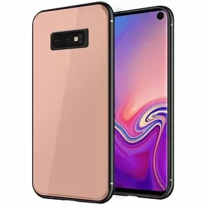 Aizsargčāklis ar stikla pārklājumu GreenGo priekš Samsung Galaxy S10E — rozā