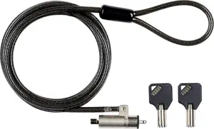 Kabeļa slēdzene ar atslēgu monitoram Gearlab GLB220101 melna 1.8 m
