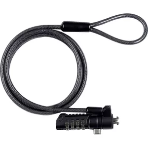 Cable lock eSTUFF GLB220102 Black 1.8 m