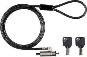 Troses slēdzene ar atslēgu Gearlab GLB220301 monitoriem 1.8 m melna