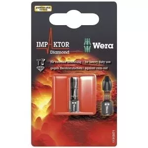 Screwdriver Bit Torx T25 Wera 867/1 IMP DC SB SiS — Alloy Tool Steel