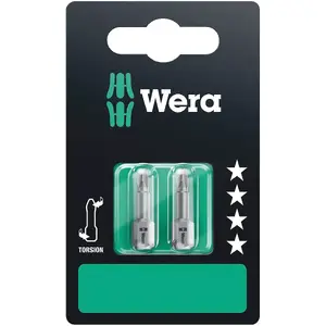 Screwdriver bit set Wera 851/1 TZ SB — Phillips PH1, PH2, PH3; 2 pcs; 1/4" hex shank 25.4/4 mm