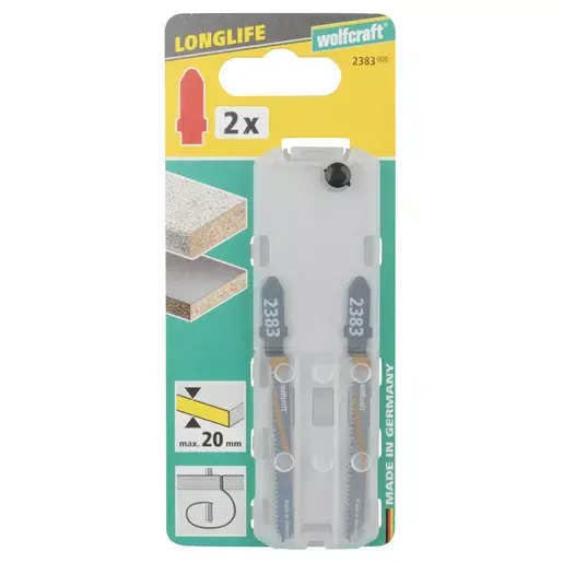 Jigsaw blades Wolfcraft 2383000 HCS 2 pcs Photo 2